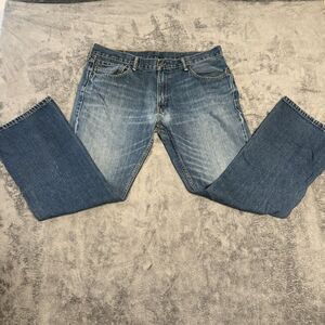 Levis 527 Slim Bootcut Men’s Jeans Dark Blue Wash 36x30 Western